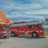 Fire Apparatus Diamond Painting Art