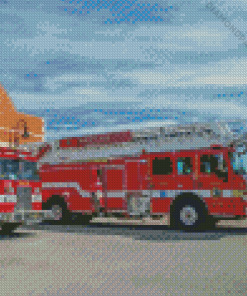 Fire Apparatus Diamond Painting Art