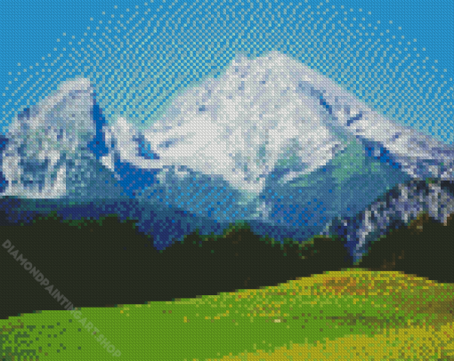 Germany Watzmann Mountain Diamond Painting Art