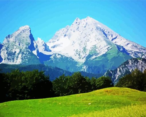 Germany Watzmann Mountain Diamond Painting Art