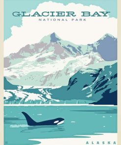 Glacier Bay Park Alaska Diamond Painting Art
