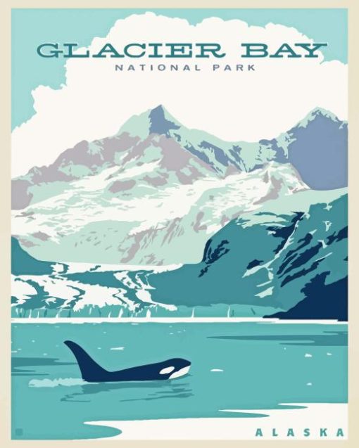 Glacier Bay Park Alaska Diamond Painting Art
