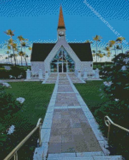 Hawaii Wailea Church Diamond Painting Art