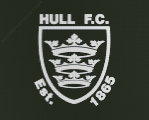 Hull FC Rugby Team Logo Diamond Painting Art