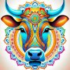 Mandala Cow Diamond Painting Art