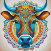 Mandala Cow Diamond Painting Art