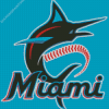 Miami Marlins Logo Diamond Painting Art