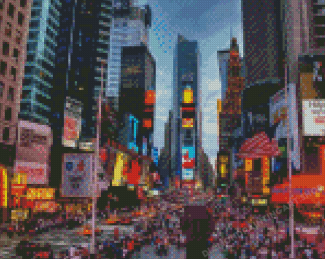 NYC Times Square 5D Diamond Painting Art