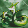 Pokemon Snivy Diamond Painting Art