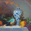 Still Life Chinese Vase Diamond Painting Art