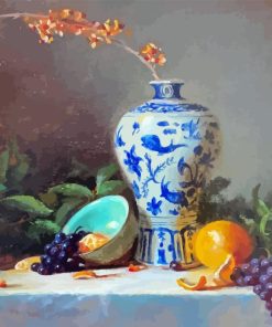 Still Life Chinese Vase Diamond Painting Art
