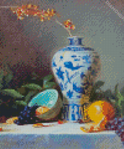 Still Life Chinese Vase Diamond Painting Art