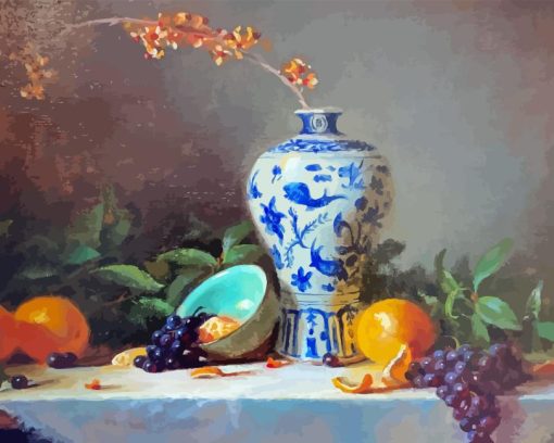 Still Life Chinese Vase Diamond Painting Art