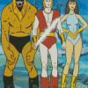 Thundarr The Barbarian Characters Diamond Painting Art