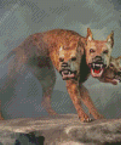Aesthetic Cerberus Dogs Diamond Painting Art