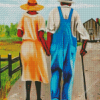 Black Old African Couple Diamond Painting Art