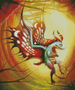 Fairy Dragon Diamond Painting Art