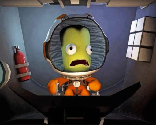 Kerbal Space Program Character Diamond Painting Art