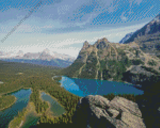 Lake Ohara Diamond Painting Art