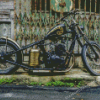 Rusty Old Harley Davidson 5D Diamond Painting Art