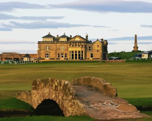 Scotland St Andrews Golf Diamond Painting Art