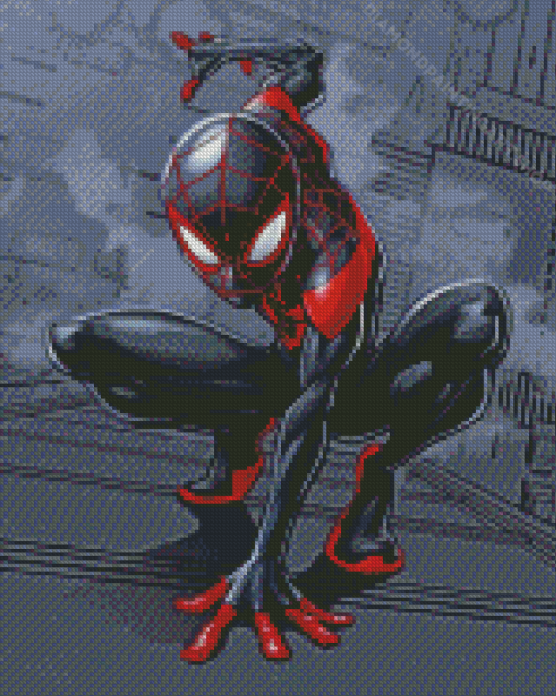 Spider Man Miles Morales Diamond Painting Art