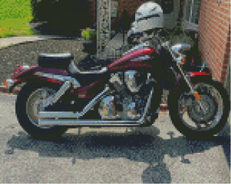 2007 Honda Vtx 1300 Motorcycle Diamond Painting Art