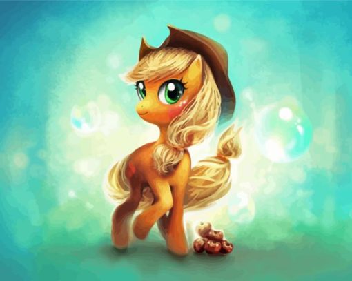 Applejack The Little Pony Diamond Painting Art