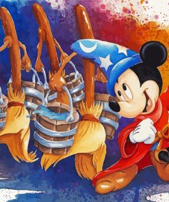 Fantasia Mickey Mouse Disney Diamond Painting Art