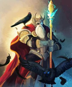 Fantasy Odin Art 5D Diamond Painting Art