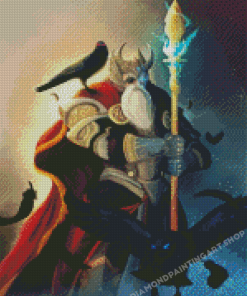 Fantasy Odin Art 5D Diamond Painting Art