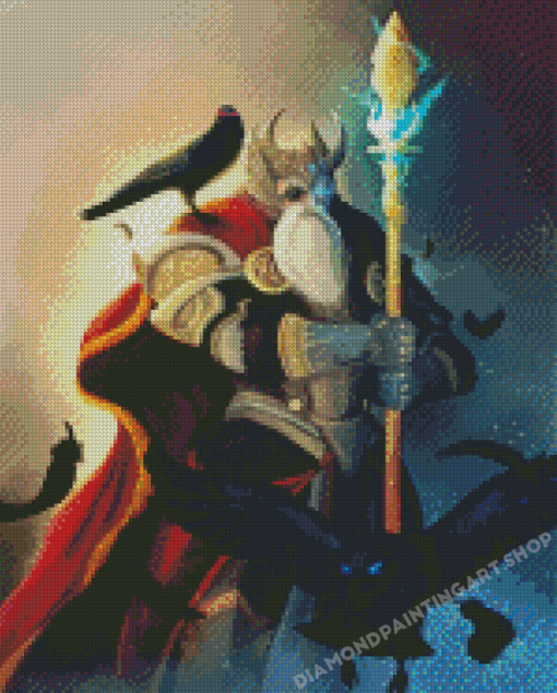 Fantasy Odin Art 5D Diamond Painting Art