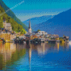 Hallstatt Lake Austria In The Summer 5D Diamond Painting Art