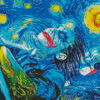 Joker Starry Night Diamond Painting Art