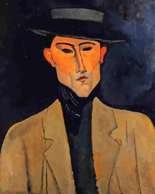 Man With Hat Amedeo Modigliani Diamond Painting Art