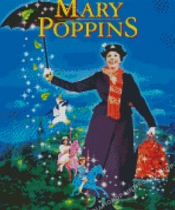 Mary Poppins Poster Diamond Painting Art