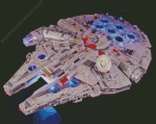 Millennium Falcon Spaceship Diamond Painting Art