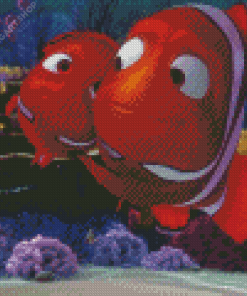 Nemo And Marlin Diamond Painting Art
