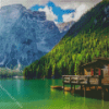 Pragser Wildsee Lake Diamond Painting Art