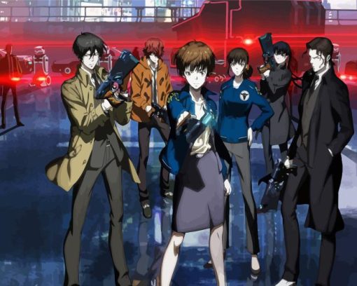 Psycho Pass Anime Character Diamond Painting Art