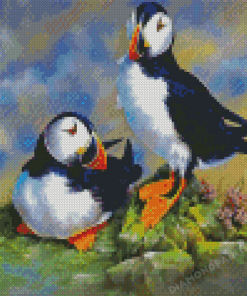 Puffin Birds 5D Diamond Painting Art