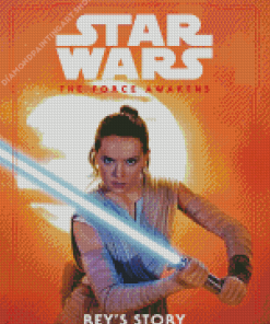 Rey Star Wars Poster Diamond Painting Art