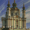 St Andrews Church In Kiev Ukraine Diamond Painting Art