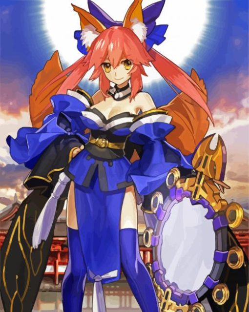 Tamamo no Mae 5D Diamond Painting Art