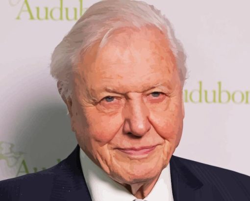 British David Attenborough Diamond Painting Art