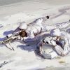 Abstract Snow Snipers Diamond Painting Art