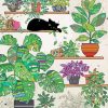 Cat And Plant Pots Diamond Painting Art