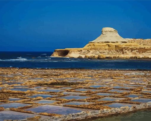 Gozo Island Square Diamond Painting Art