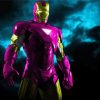 Iron Man Pink Super Hero Diamond Painting Art