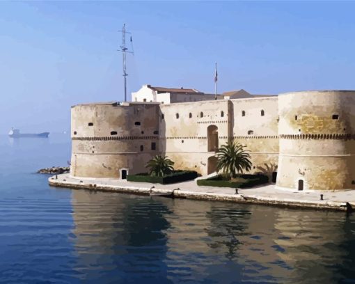 Italy Taranto Castle Diamond Painting Art